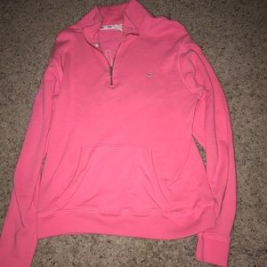 Pink quarter zip